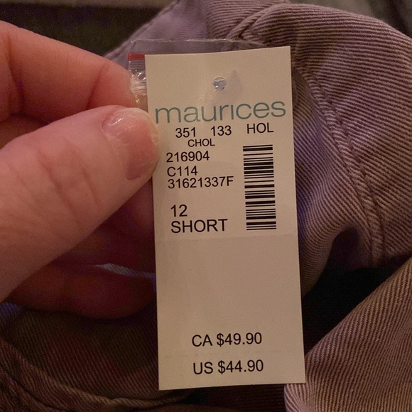 NWT Maurice’s wide leg cargo pants 12short - Picture 9 of 9